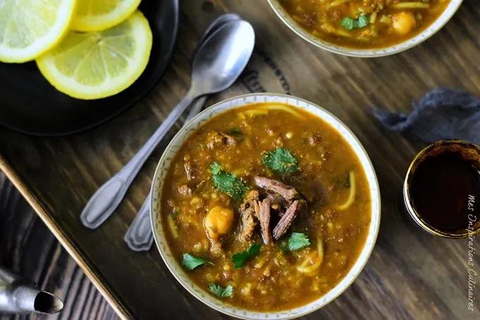 soupe Harira marocaine, harira fassia | Le Blog cuisine de Samar ...