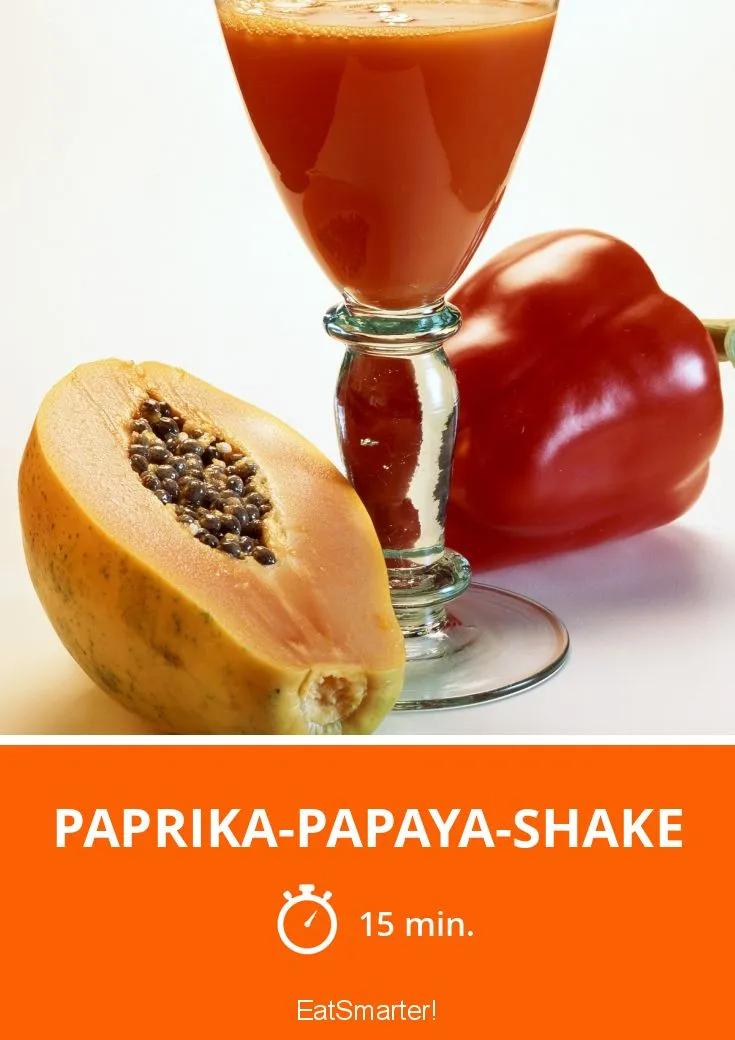 Paprika-Papaya-Shake Rezept | EAT SMARTER