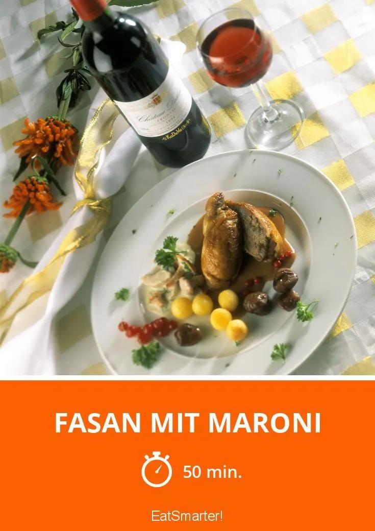 Fasan mit Maroni | Rezept | Rezepte, Fleisch gerichte, Maroni