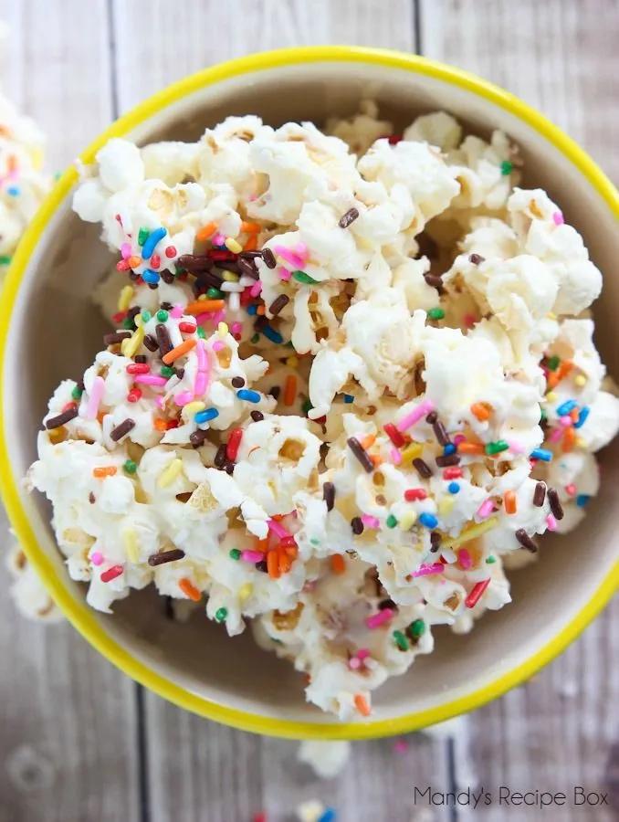 Birthday Cake Popcorn- best thing in live is food like this Birthday ...