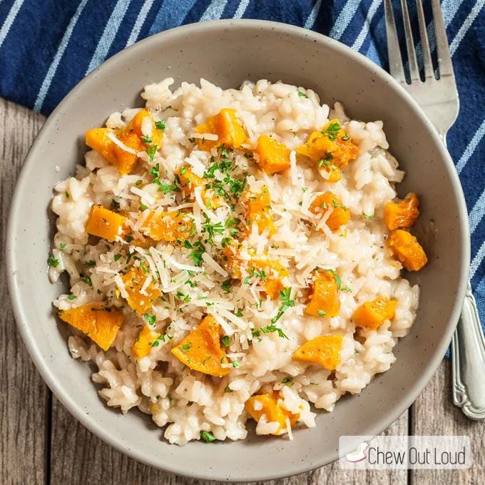 Butternut Squash Risotto - Chew Out Loud