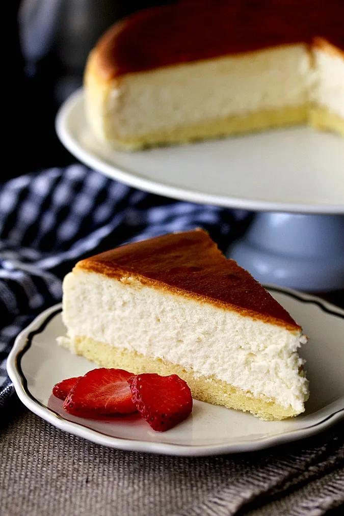 Traditional New York Style Cheesecake | Karen&amp;#39;s Kitchen Stories