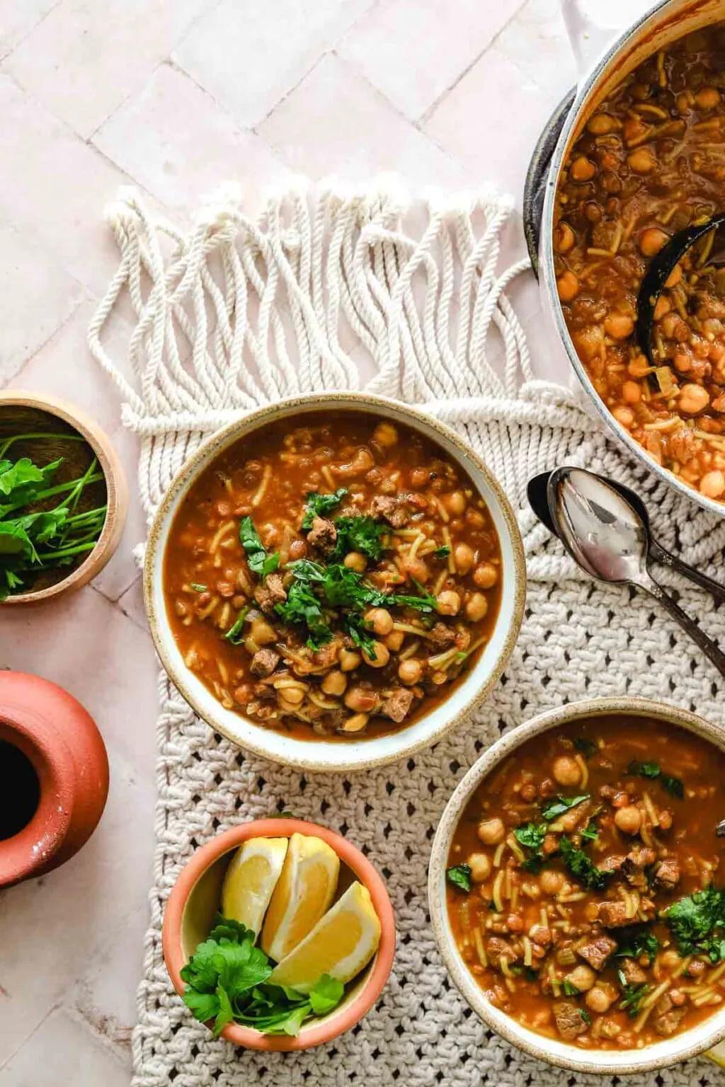 Authentic Moroccan Harira Soup - Hungry Paprikas