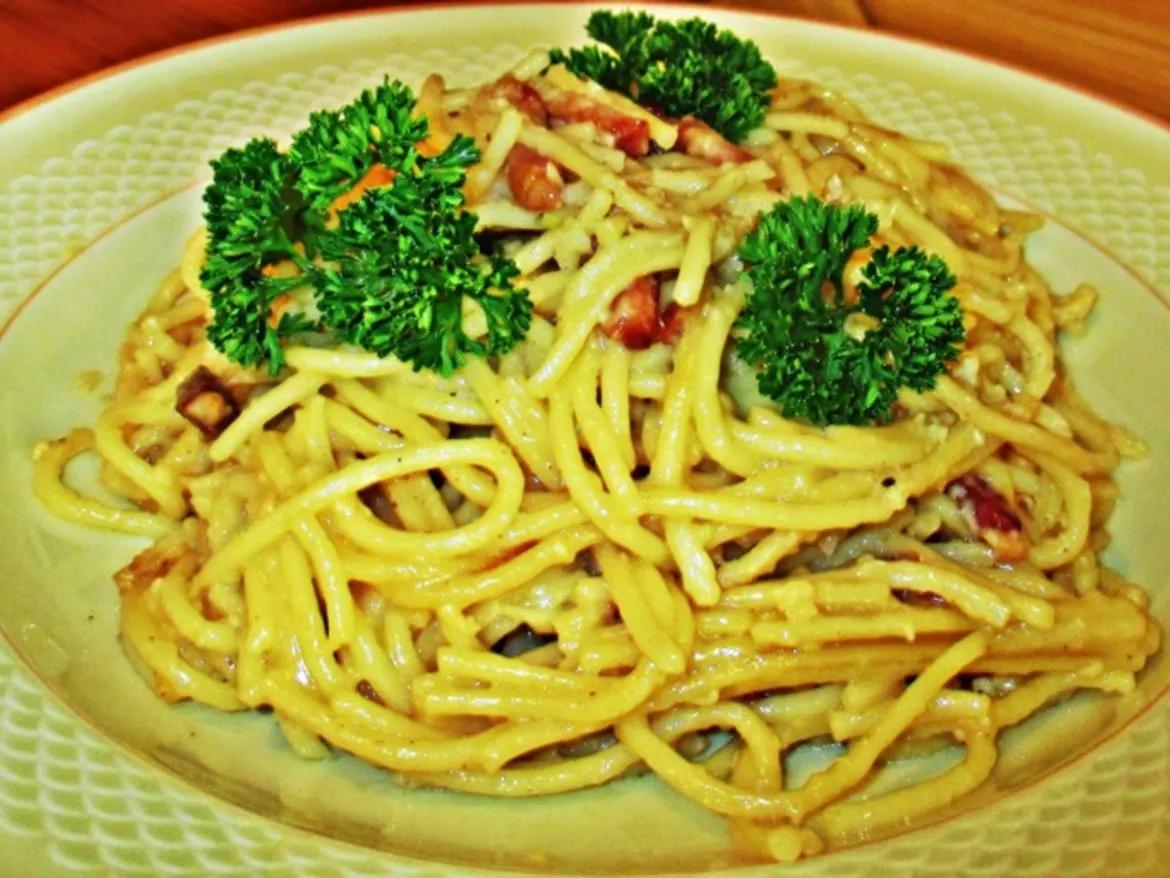 Spaghetti Carbonara ohne Ei Rezepte - kochbar.de