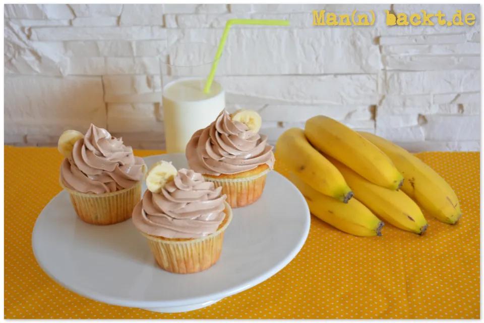 Schoko-Bananen-Cupcakes - Mann backt