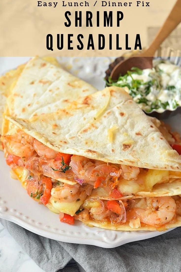 The Best Seafood Quesadilla {Ever} | Shrimp quesadilla, Shrimp ...
