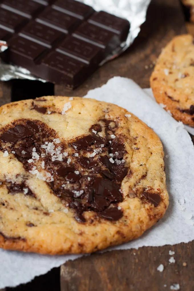 Chocolate chip cookies with sea salt - Unbelievably good!