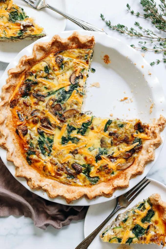 Gluten-Free Quiche with Leeks &amp; Mushrooms (Dairy-Free) | Eugene Daily News