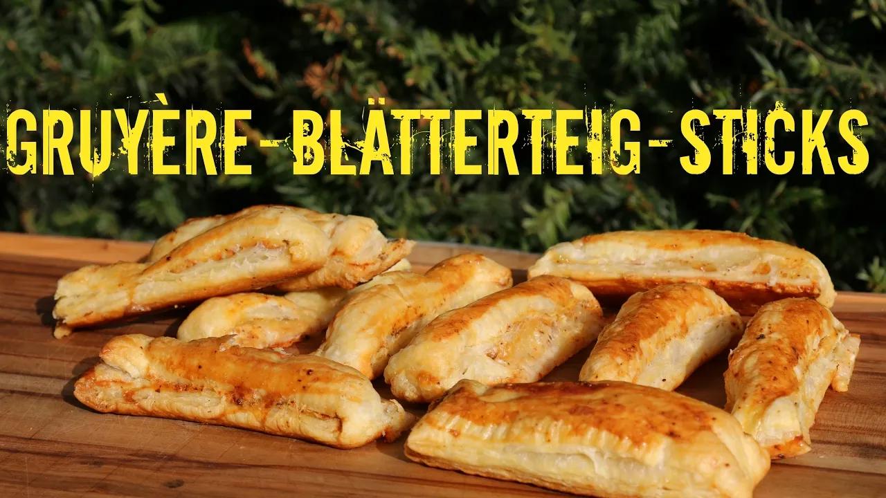 Gruyère-Blätterteig-Sticks - Partysnack vom Grill - YouTube