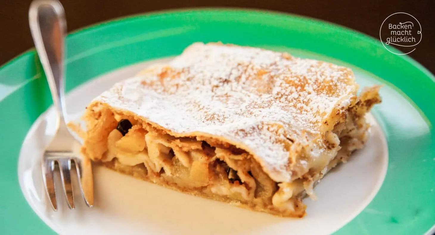 Omas Apfelstrudel Rezept | Backen macht glücklich