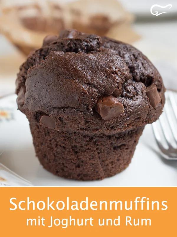 Schokoladenmuffins mit Joghurt und Rum - Rezept | Rezept | Kuchen und ...