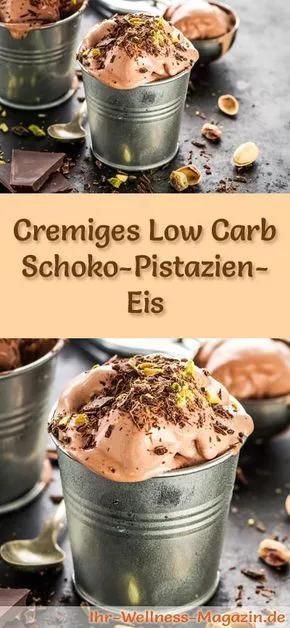 Rezept für Low Carb Schoko-Pistazien-Eis - ein einfaches Eisrezept für ...