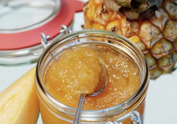 Ananas-Melonen-Marmelade Rezept - ichkoche.at