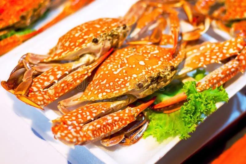 Gekookte krabben stock foto. Image of vlees, dier, keuken - 28119936