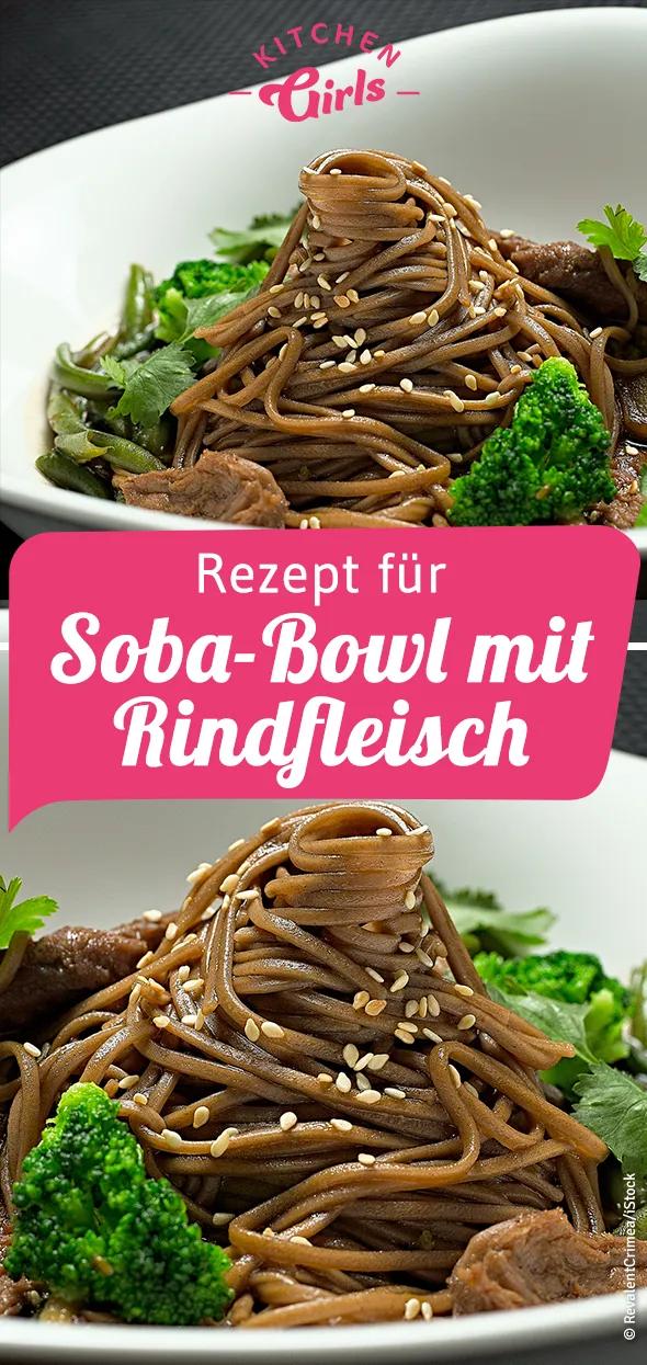 Rezept für Soba-Bowl mit Rindfleisch | Rezepte, Suppe rindfleisch ...