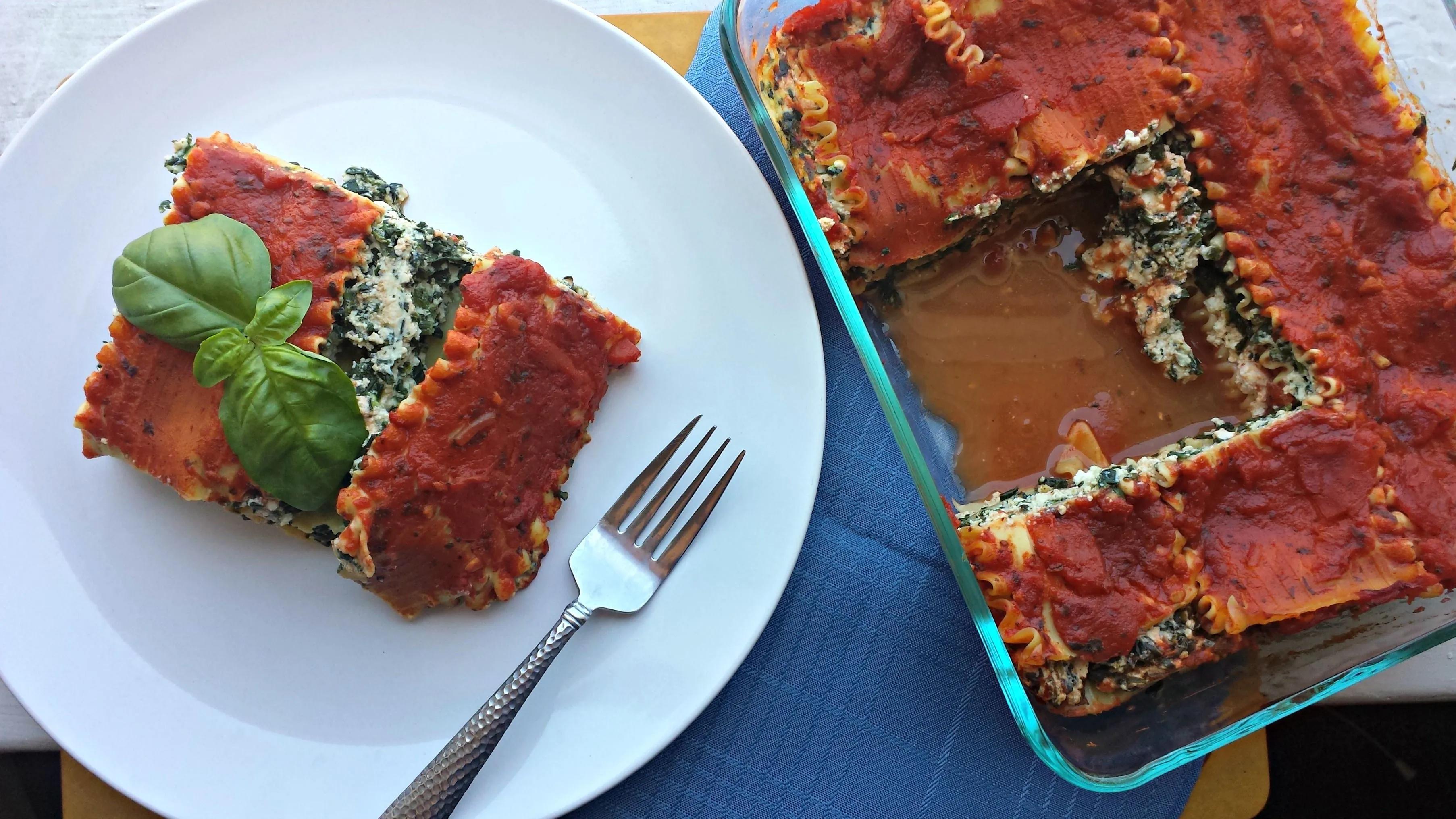 Tofu-Spinach Lasagna | PETA | Recipe | Vegan main dishes, Recipes ...