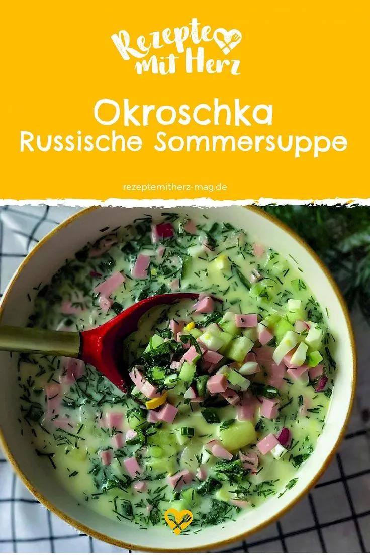 Okroschka - Russische Sommersuppe aus dem Thermomix | Rezept | Sommer ...