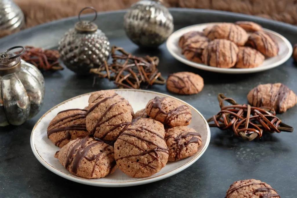 Nussmakronen mit Schokolade – Food Blog ninastrada