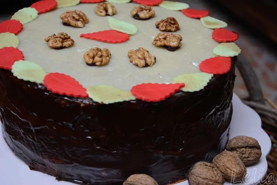 Walnußtorte mit weißer Schokoladencreme...für den ersten Adventsonntag ...