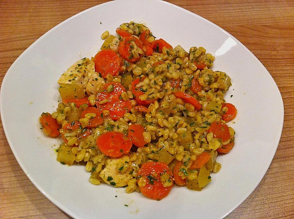 Gemüse-Hähnchen-Pfanne mit Ebly von BeckyBloomwood | Chefkoch.de