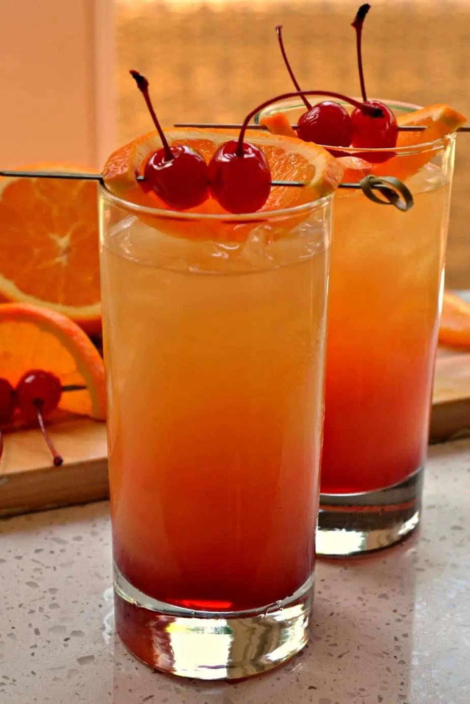 Tequila Sunrise Cocktail Recipe | Small Town Woman