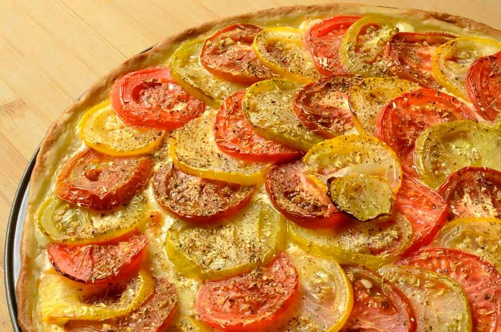 Tarte à la tomate et à la moutarde - Ma Cuisine Santé