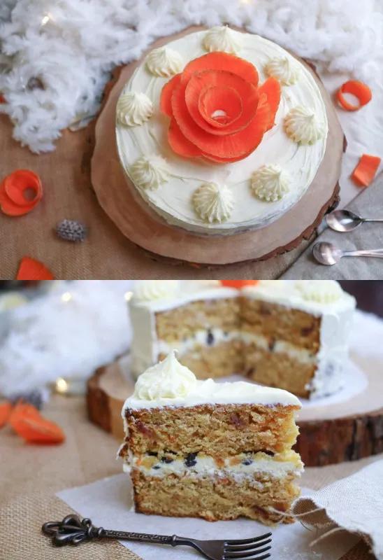 Homemade Carrot Cake with Vanilla Frosting and Chocolate Chips. : r ...