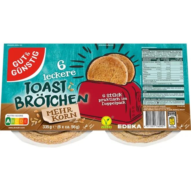 GUT&amp;GÜNSTIG Mehrkorn -Toastbrötchen | bei Bringmeister online bestellen!