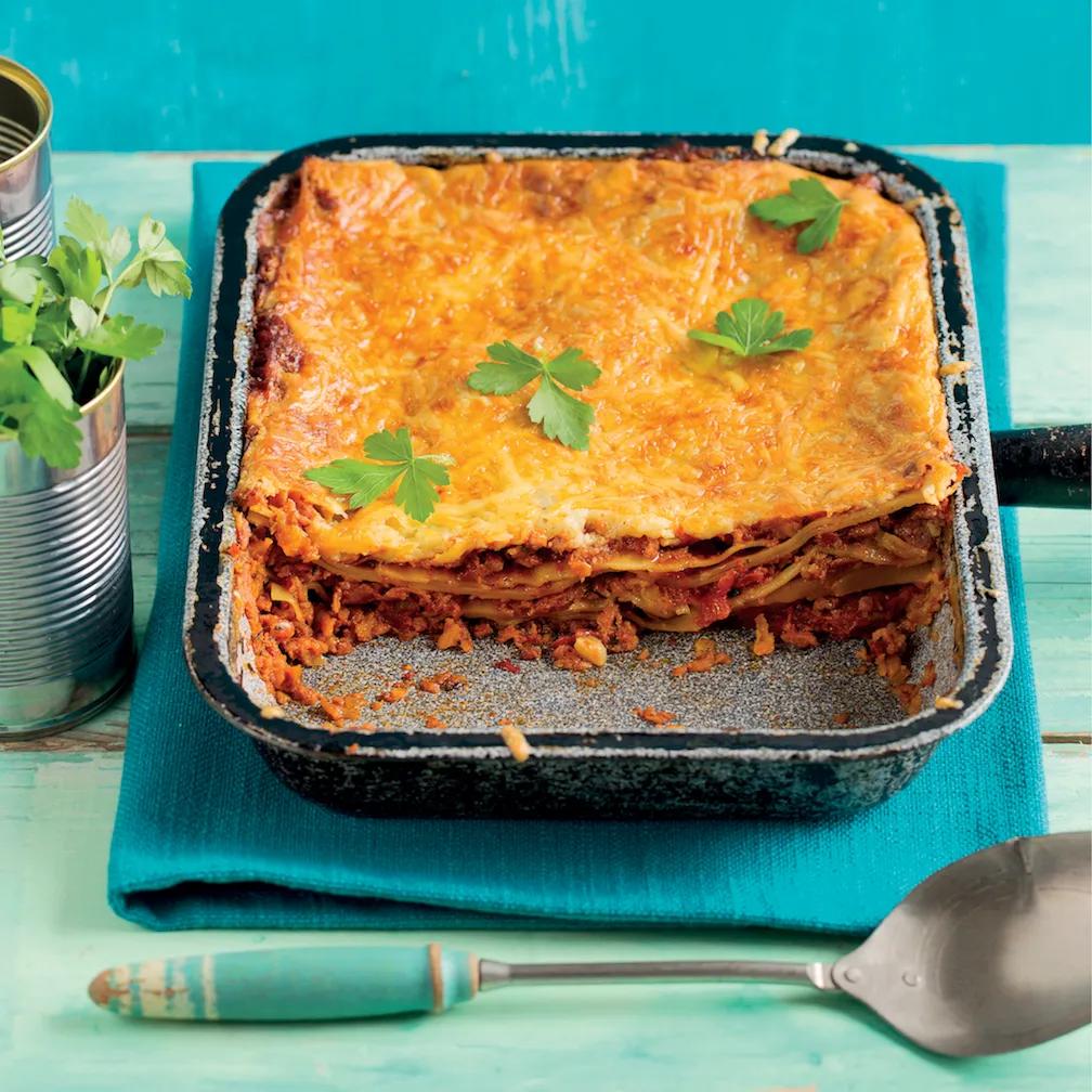 Hearty corned beef lasagne