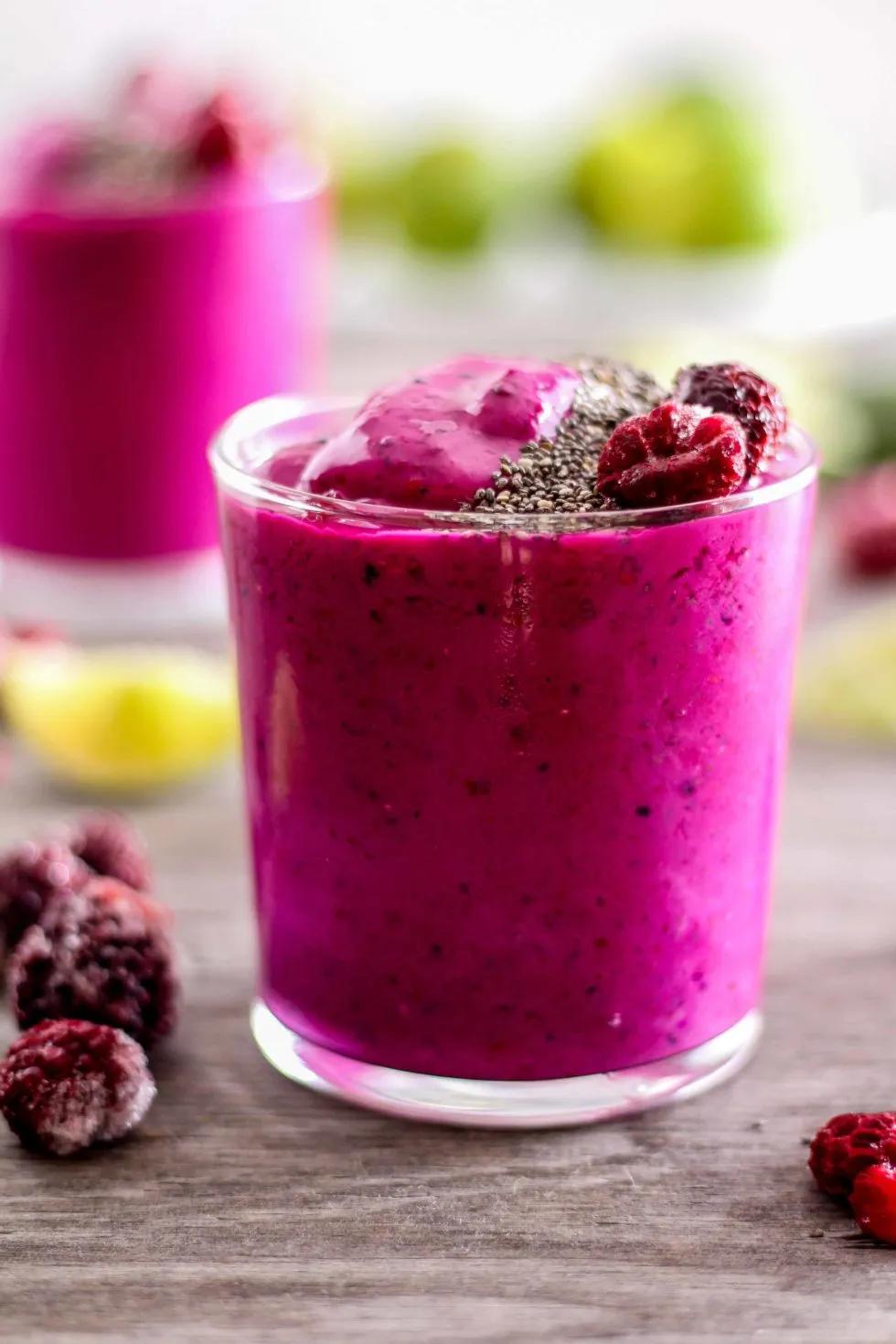 Dragon Fruit Smoothie Recipe | Healthy Berry Pitaya Drink