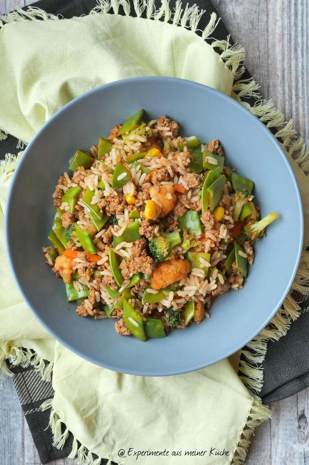 Schnelle Reispfanne mit Hackfleisch | Kochen | Rezept | Essen Kung Pao ...