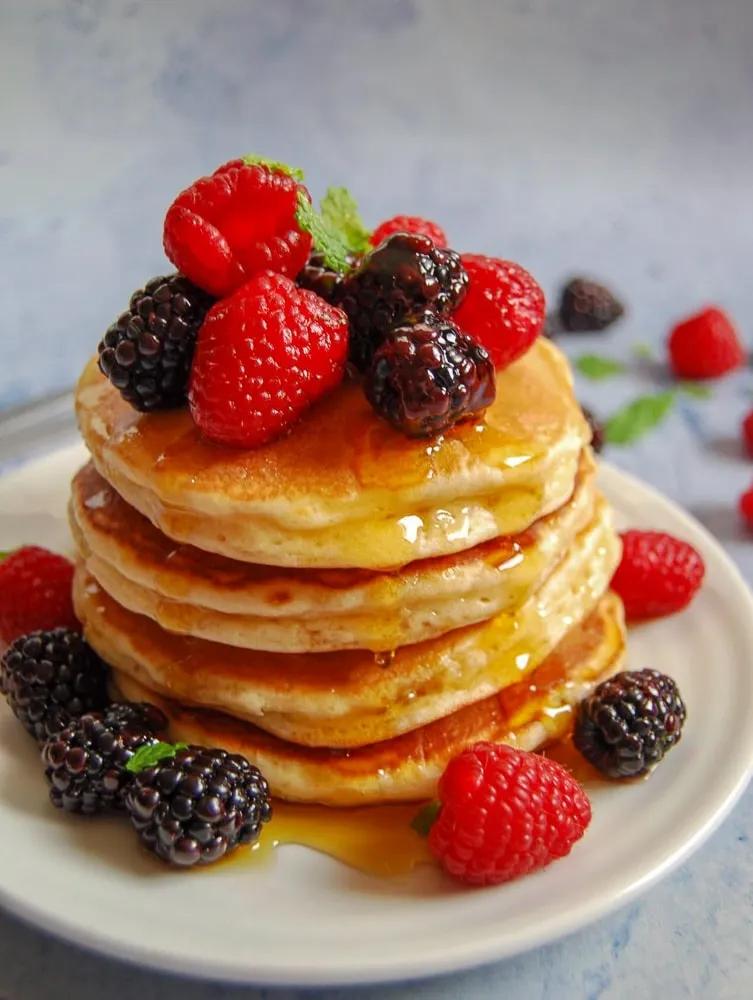 Fluffy American Pancakes - Something Sweet Something Savoury