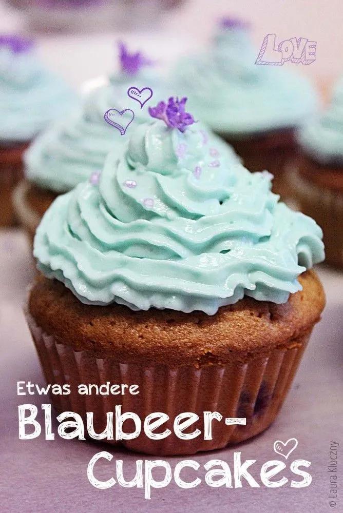Blaubeer-Lavendel Cupcakes – Blueberry-lavender Cupcakes | Cupcakes ...