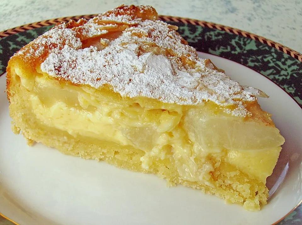 Birnenkuchen mit Vanilleguss - Einfach Nur Lecker