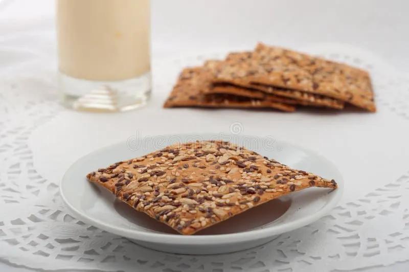 Healthy Fitness Cookies with Different Seeds Stock Photo - Image of ...