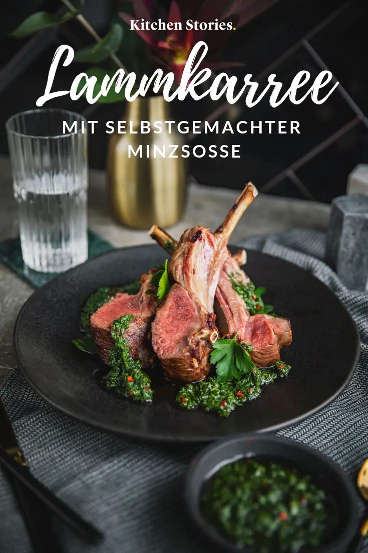 Lammkarree mit Minzsoße | Rezept | Kitchen Stories | Rezept | Rezepte ...
