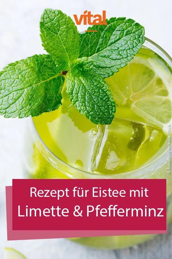 Rezept für Eistee mit Limette und Pfefferminze - Getränke und Cocktail ...