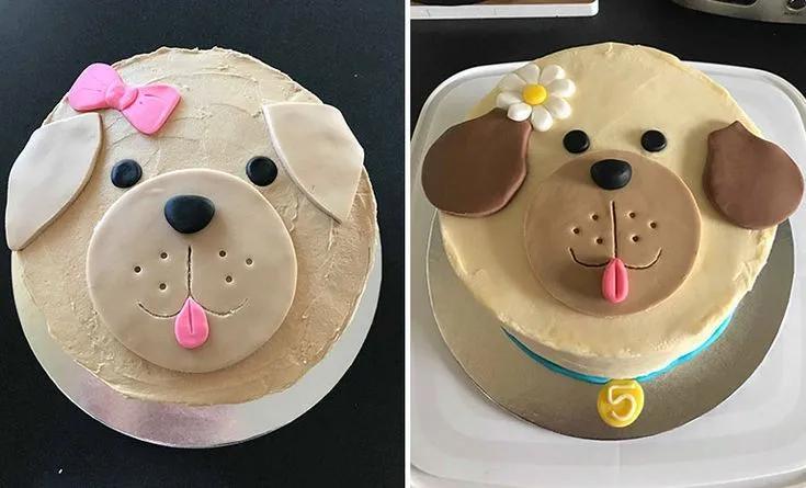 easy puppy dog cake for kids in 2020 | Geburtstagskuchen für hunde ...
