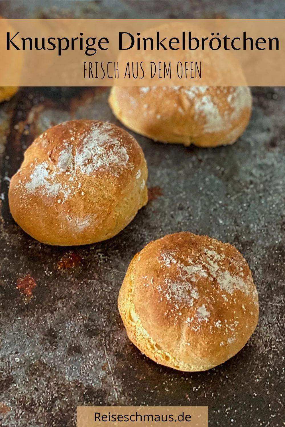 Diese knusprigen Dinkelbrötchen über Nacht ganz einfach selber backen ...