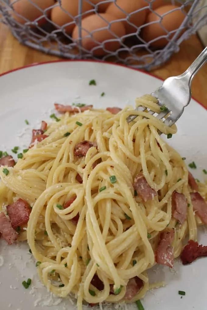 Spaghetti Carbonara Light - My Fussy Eater | Easy Family Recipes
