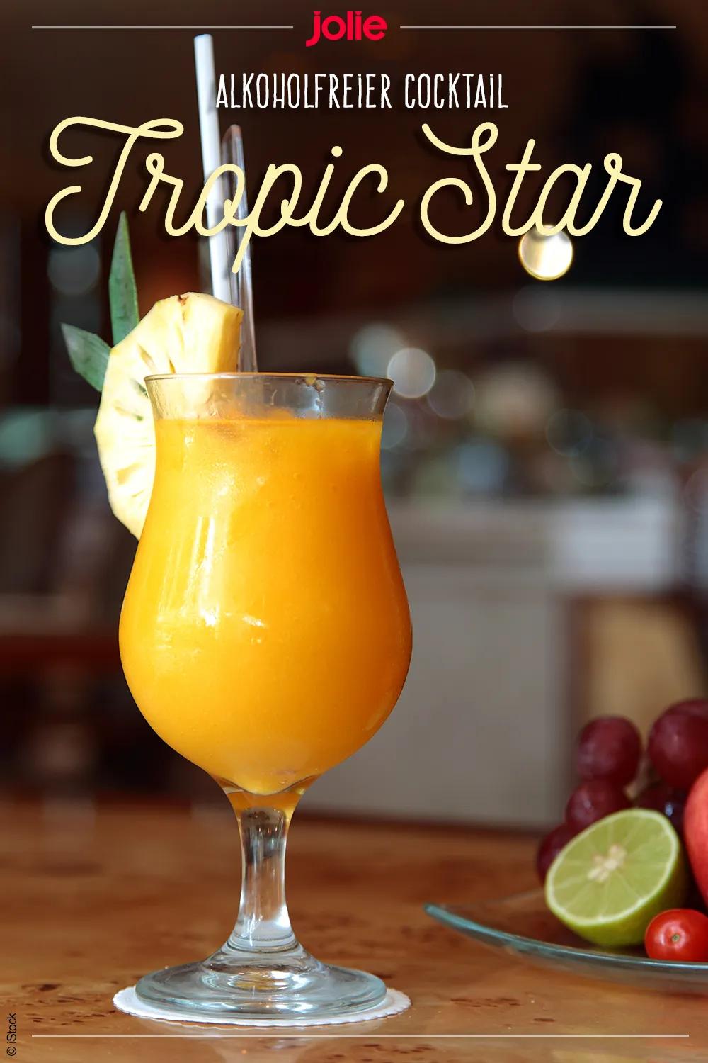 alkoholfreier Cocktail Tropic Star | Alkoholfreie cocktails, Einfache ...