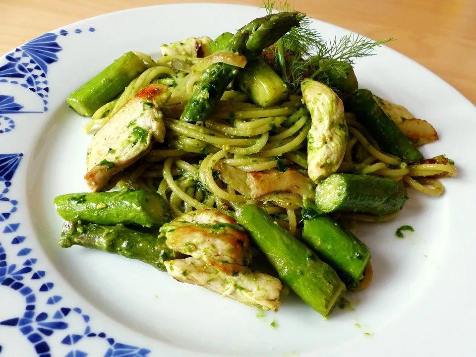 Spaghetti mit Bärlauchpesto und grünem Spargel von Aileen_Genders| Chefkoch