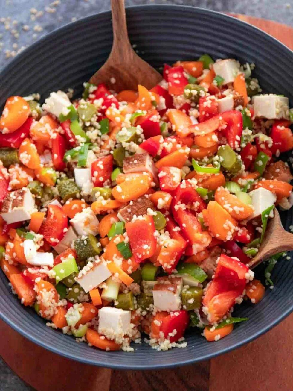 Couscous Salat - einfach und vegan