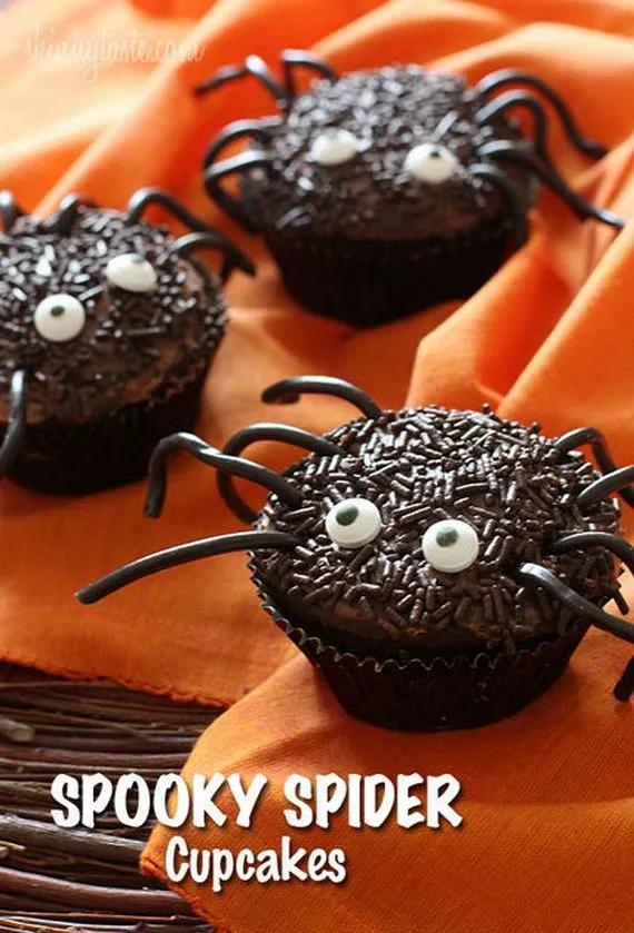 Halloween Desserts, Buffet Halloween, Spider Cupcakes Halloween ...