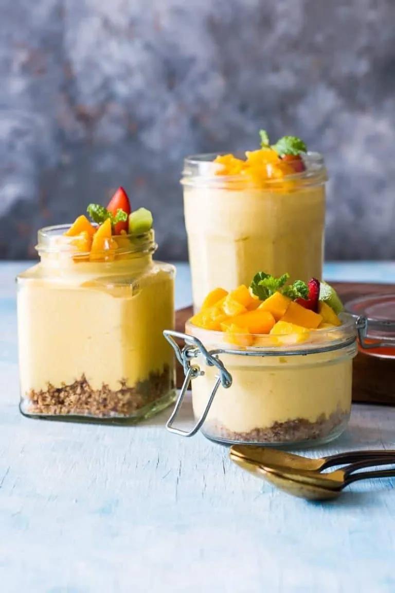 dessert mit mango im glas | Essen Rezept