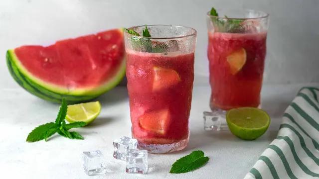 Wassermelonen Himbeer Mojito (alkoholfrei) - Vale&amp;#39;s Food Blog