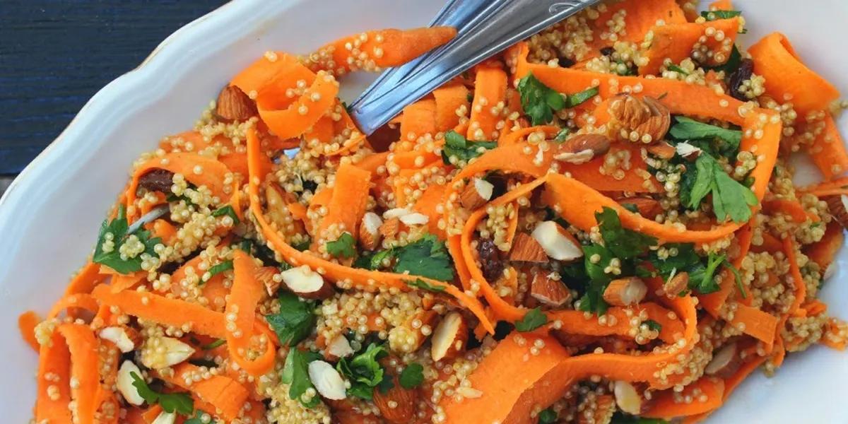 Marokkanischer Karotten-Quinoa Salat | Vegan und lecker