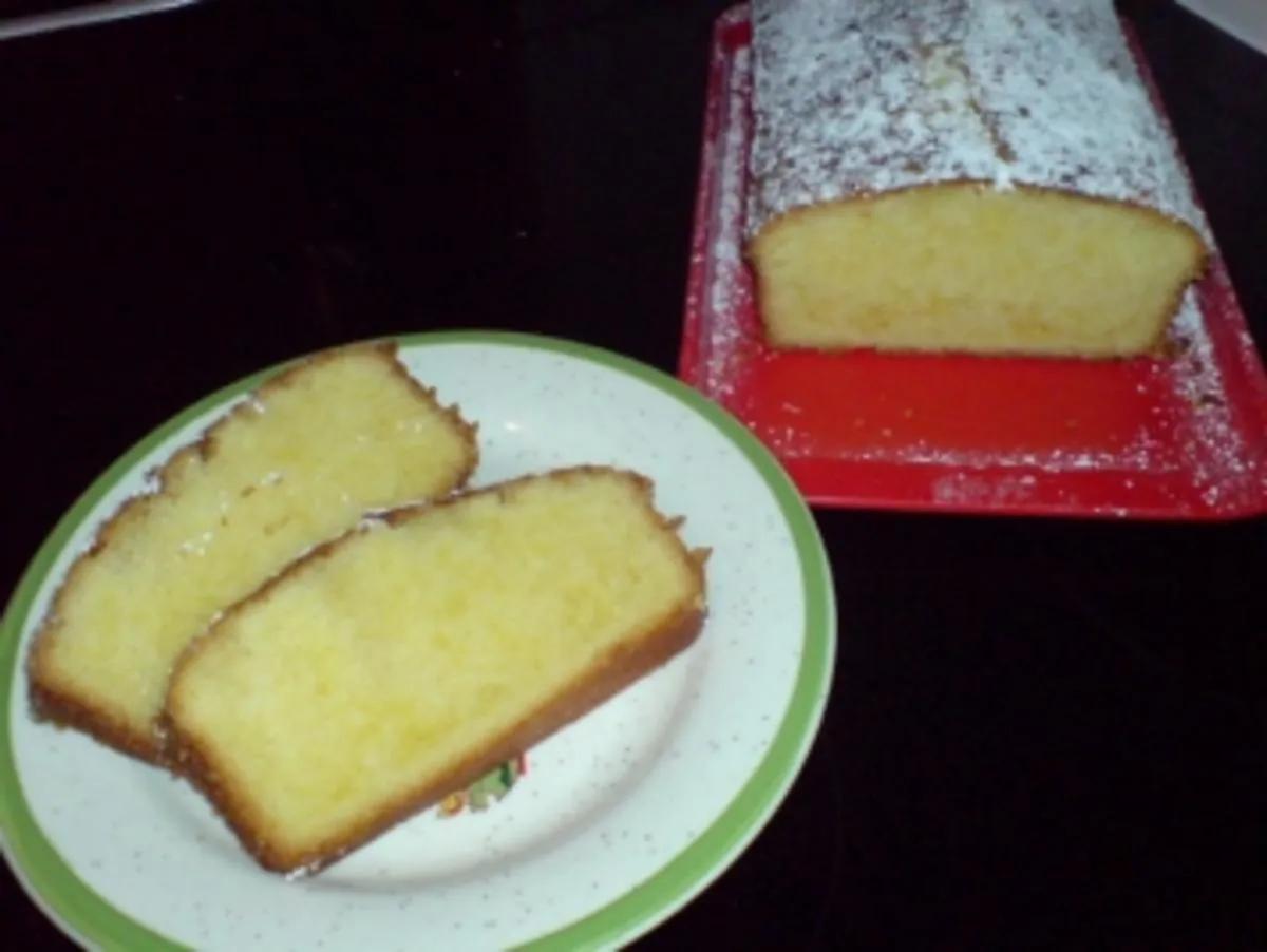 Zitronenkuchen mit Butter oder Margarine und Zucker - Rezept mit Bild ...