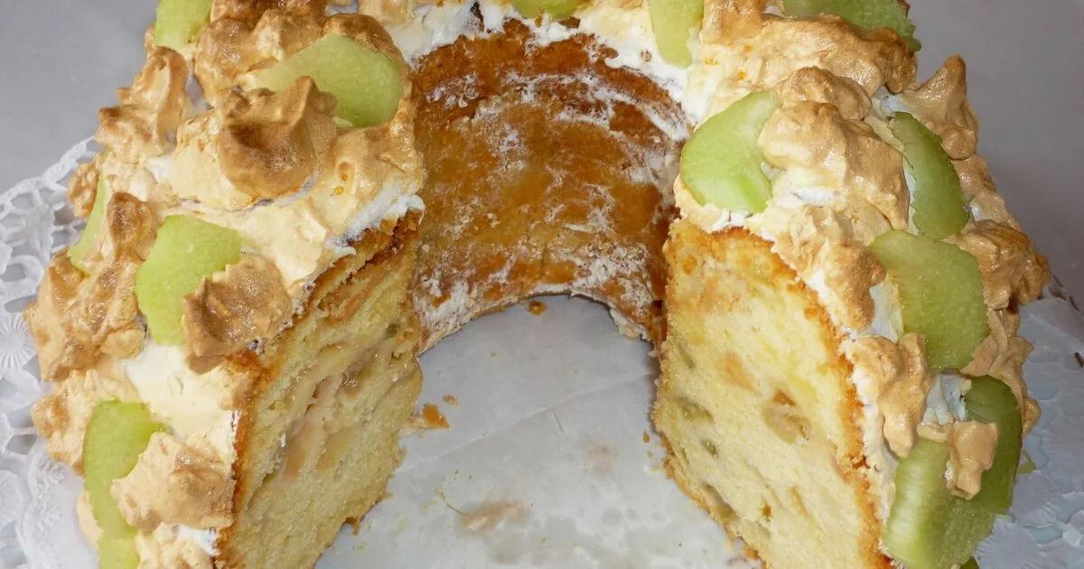 Schoko Rhabarber Napfkuchen mit Baiserhaube im FlavorWave-Oven gebacken ...