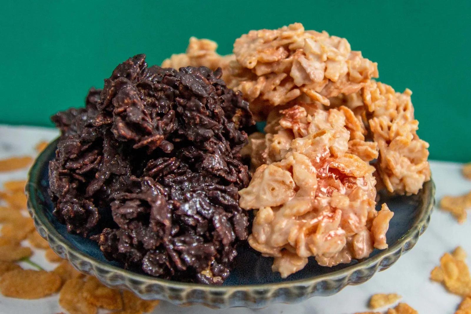 The easiest, crispiest chocolate cornflakes – with white and dark chocolate